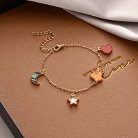 Fashion Flower Butterfly Alloy Pearl Plating Inlay Zircon Bracelets sku image 47