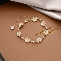 Fashion Flower Butterfly Alloy Pearl Plating Inlay Zircon Bracelets sku image 54