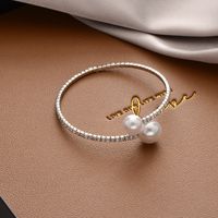 Fashion Flower Butterfly Alloy Pearl Plating Inlay Zircon Bracelets sku image 59