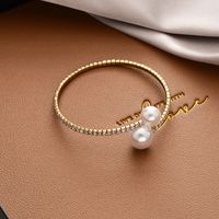 Fashion Flower Butterfly Alloy Pearl Plating Inlay Zircon Bracelets sku image 32