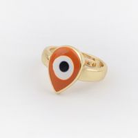 Retro Devil's Eye Water Droplets Copper Rings Plating Copper Rings sku image 3