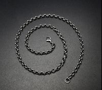 Einfacher Stil Geometrisch Titan Stahl Halskette Überzug Edelstahl Halsketten main image 2