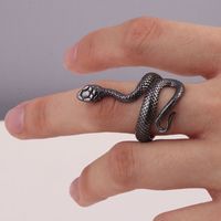 Funny Snake Alloy Plating Open Ring 1 Piece main image 1