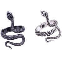 Funny Snake Alloy Plating Open Ring 1 Piece main image 3