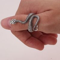 Funny Snake Alloy Plating Open Ring 1 Piece main image 2