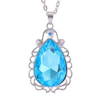 Glam Water Droplets Alloy Zircon Necklace sku image 1