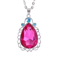 Glam Water Droplets Alloy Zircon Necklace sku image 3