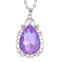Glam Water Droplets Alloy Zircon Necklace sku image 4
