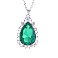 Glam Water Droplets Alloy Zircon Necklace sku image 5