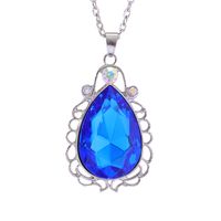 Glam Water Droplets Alloy Zircon Necklace sku image 6