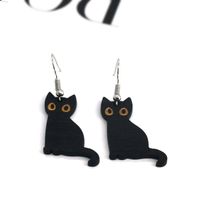Simple Style Cat Resin Drop Earrings sku image 1