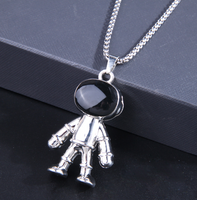 Punk Astronaut Alloy Plating Sweater Chain 1 Piece main image 2