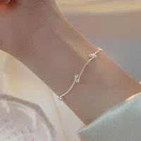 Simple Style Geometric Heart Shape Silver Plating Bracelets sku image 2