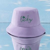 Women's Cute Letter Bucket Hat main image 2