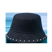 Women's Basic Solid Color Pearl Bucket Hat main image 5