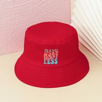 Women's Basic Letter Bucket Hat main image 2
