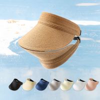 Women's Basic Geometric Solid Color Straw Hat main image 1