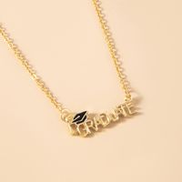 304 Stainless Steel Fashion Plating Number Pendant Necklace sku image 2
