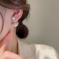 Wholesale Jewelry 1 Pair Elegant Geometric Alloy Rhinestones Ear Studs main image 1