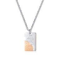 Fashion Poker Stainless Steel Pendant Necklace Plating Stainless Steel Necklaces main image 2