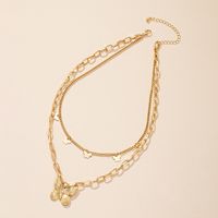 Fashion Butterfly Alloy Plating Layered Necklaces main image 3