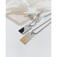 Fashion Poker Stainless Steel Pendant Necklace Plating Stainless Steel Necklaces main image 1