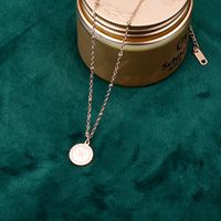 Einfacher Stil Stern Titan Stahl Halskette Mit Anhänger Überzug Carving Edelstahl Halsketten main image 3