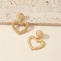 Fashion Heart Shape Alloy Plating Earrings main image 4