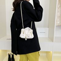 Women's Small Pu Leather Geometric Solid Color Fashion Buckle Crossbody Bag sku image 1