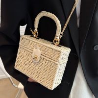 Vacation Solid Color Square Buckle Square Bag main image 5