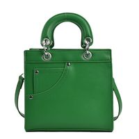 Women's Small Pu Leather Solid Color Fashion Square Zipper Crossbody Bag main image 4