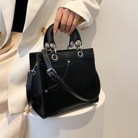 Women's Small Pu Leather Solid Color Fashion Square Zipper Crossbody Bag sku image 3