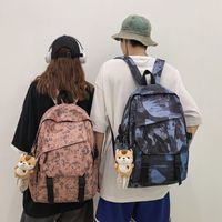 Streetwear Letter Square Zipper Functional Backpack main image 5