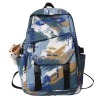 Streetwear Letter Square Zipper Functional Backpack sku image 8