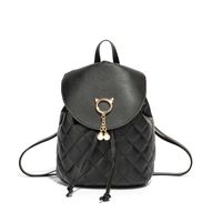 Fashion Solid Color Square Buckle Backpack main image 2