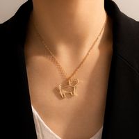 Simple Style Geometric Eiffel Tower Alloy Plating Necklace main image 3
