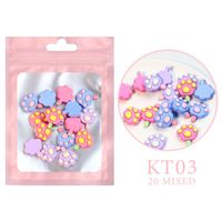 Cute Animal Fruit Flower Resin Nail Patches Nail Supplies sku image 5