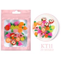 Cute Animal Fruit Flower Resin Nail Patches Nail Supplies sku image 13