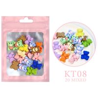 Cute Animal Fruit Flower Resin Nail Patches Nail Supplies sku image 10