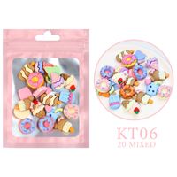 Cute Animal Fruit Flower Resin Nail Patches Nail Supplies sku image 8