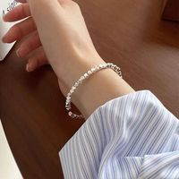 Simple Style Geometric Alloy Plating Bracelets 1 Piece main image 3