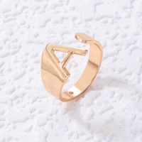Fashion Letter Alloy Plating Open Ring main image 1