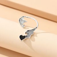 Fashion Heart Shape Wings Alloy Plating Ear Clips 1 Piece sku image 1