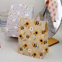 5 Types Of Cute Cartoon Small Animal Ins Style Paper Gift Bag Flat Ornament Candy Gift Gift Return Bag main image 4