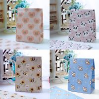 5 Types Of Cute Cartoon Small Animal Ins Style Paper Gift Bag Flat Ornament Candy Gift Gift Return Bag main image 3