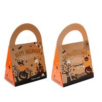 Hand-held Halloween Happy Halloween Candy Packaging Box Biscuit Wansheng Nougat Candy Box Handbag sku image 1