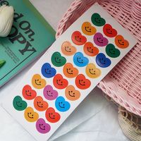 Colorful Smile Heart Diy Scrapbook Album Diary Tag Decorative Sticker main image 1