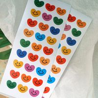 Colorful Smile Heart Diy Scrapbook Album Diary Tag Decorative Sticker main image 5