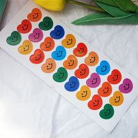 Colorful Smile Heart Diy Scrapbook Album Diary Tag Decorative Sticker main image 2