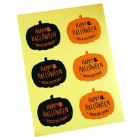 Pumpkin Shape Cartoon Halloween Gift Sealing Sticker main image 5